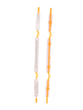Replacement Hard Buttons (Power / Volume / Switch) Compatible with Motorola Moto G60 (XT2135 / 2021) (Frosted Champagne)