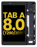 Replacement LCD Assembly With Frame Compatible with Samsung Galaxy Tab A 8.0" (T290) (2019) (WiFi Version) (Refurbished) (Black)