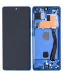 Replacement OLED Assembly With Frame Compatible with Samsung Galaxy S10 Lite (Refurbished) (Prism Blue)