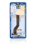 Replacement OLED Assembly With Frame Compatible with Samsung Galaxy S20 Plus 5G (Service Pack) (Aura Blue)