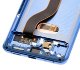 Replacement OLED Assembly With Frame Compatible with Samsung Galaxy S20 Plus 5G (Service Pack) (Aura Blue)