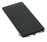 Replacement OLED Assembly With Frame Compatible with Samsung Galaxy Note 10 Lite (Refurbished) (Aura Glow / Silver)