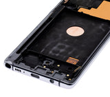 Replacement OLED Assembly With Frame Compatible with Samsung Galaxy Note 10 Lite (Refurbished) (Aura Glow / Silver)