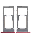 Replacement Single Sim Card Tray Compatible with Samsung Galaxy Note 10 Lite (Aura Red)
