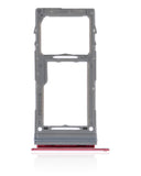 Replacement Single Sim Card Tray Compatible with Samsung Galaxy Note 10 Lite (Aura Red)