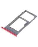 Replacement Single Sim Card Tray Compatible with Samsung Galaxy Note 10 Lite (Aura Red)