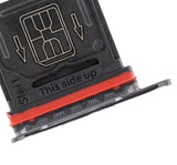 Replacement Single Sim Card Tray Compatible with OnePlus 7T (Frosted Silver)