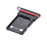 Replacement Dual Sim Card Tray Compatible with OnePlus 7T (Frosted Silver)