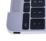 Replacement Top Case With Keyboard And Microphone Compatible with Apple MacBook 12" A1534 (2015) (US English) (Used OEM Pull: Grade A) (Space Gray)