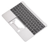 Replacement Top Case With Keyboard And Microphone Compatible with Apple MacBook 12" A1534 (2016-2017) (US English) (Used OEM Pull: Grade A) (Space Gray)