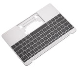 Replacement Top Case With Keyboard And Microphone Compatible with Apple MacBook 12" A1534 (2016-2017) (US English) (Used OEM Pull: Grade A) (Space Gray)