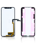 Replacement 4 in 1 Long Flex (Digitizer Touch With Glass + OCA + Frame Pre-installed) Compatible with OCA Master iPhone XS (OCA Master)