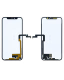 Replacement 4 in 1 Long Flex (Digitizer Touch With Glass + OCA + Frame Pre-installed) Compatible with OCA Master iPhone XS (OCA Master)