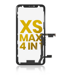 Replacement 4 in 1 Long Flex (Digitizer Touch With Glass + OCA + Frame Pre-installed) Compatible with OCA Master iPhone XS Max (OCA Master)