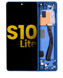 Replacement OLED Assembly With Frame Compatible with Samsung Galaxy S10 Lite (Service Pack) (Prism Blue)