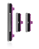Replacement Hard Buttons (Power / Volume / Bixby) Compatible with Samsung Galaxy S10 Lite (Prism White)
