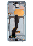 Replacement OLED Assembly With Frame Compatible with Samsung Galaxy S20 Plus 5G (Refurbished) (Cloud Blue)