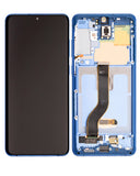 Replacement OLED Assembly With Frame Compatible with Samsung Galaxy S20 Plus 5G (Refurbished) (Aura Blue)
