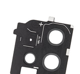 Replacement Back Camera Lens With Cover Bezel Ring Compatible with Samsung Galaxy S20 Plus (Cosmic Black)