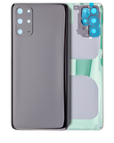 Replacement Back Cover Glass With Camera Lens Compatible with Samsung Galaxy S20 Plus 5G (No Logo) (Aftermarket Plus) (Cosmic Black)