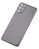 Replacement Back Cover Glass With Camera Lens Compatible with Samsung Galaxy S20 Plus 5G (No Logo) (Aftermarket Plus) (Cosmic Black)