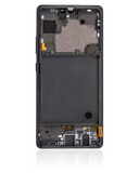 Replacement OLED Assembly With Frame Compatible with Samsung Galaxy A71 5G (A716U / 2020) (Refurbished) (Prism Cube Black)