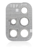 Replacement Back Camera Lens With Cover Bezel Ring Compatible with Samsung Galaxy A71 (A715 / 2020) (Prism Crush Silver)