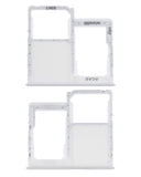 Replacement Single Sim Card Tray Compatible with Samsung Galaxy A41 (A415 / 2020) (Prism Crush Silver)