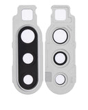 Replacement Back Camera Lens With Cover Bezel Ring Compatible with Samsung Galaxy A90 5G (A908 / 2019) (White)