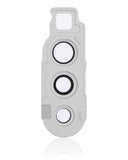 Replacement Back Camera Lens With Cover Bezel Ring Compatible with Samsung Galaxy A90 5G (A908 / 2019) (White)
