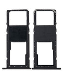 Replacement Single Sim Card Tray Compatible with Samsung Galaxy A01 (A015 / 2020) (Black)