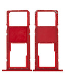 Replacement Single Sim Card Tray Compatible with Samsung Galaxy A01 (A015 / 2020) (Red)
