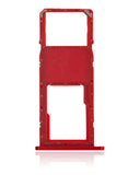 Replacement Single Sim Card Tray Compatible with Samsung Galaxy A01 (A015 / 2020) (Red)