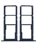 Replacement Dual Sim Card Tray Compatible with Samsung Galaxy A01 (A015 / 2020) (Blue)
