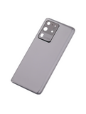 Replacement Back Cover Glass With Camera Lens Compatible with Samsung Galaxy S20 Ultra 5G (No Logo) (Aftermarket Plus) (Cosmic Gray)