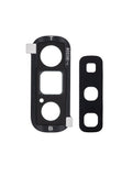 Replacement Back Camera Lens With Cover Bezel Ring Compatible with Samsung Galaxy Fold 4G / 5G (Cosmos Black)