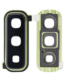 Replacement Back Camera Lens With Cover Bezel Ring Compatible with Samsung Galaxy Fold 4G (F900) / Fold 5G (F907) (Martian Green)