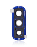 Replacement Back Camera Lens With Cover Bezel Ring Compatible with Samsung Galaxy Fold 4G (F900) / Fold 5G (F907) (Astro Blue)
