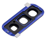 Replacement Back Camera Lens With Cover Bezel Ring Compatible with Samsung Galaxy Fold 4G (F900) / Fold 5G (F907) (Astro Blue)