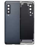 Replacement Back Cover Glass With Camera Lens Compatible with Samsung Galaxy Fold 4G (F900) (Premium) (Cosmos Black)