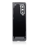 Replacement Back Cover Glass With Camera Lens Compatible with Samsung Galaxy Fold 4G (F900) (Premium) (Space Silver)