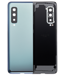 Replacement Back Cover Glass With Camera Lens Compatible with Samsung Galaxy Fold 4G (F900) (Premium) (Space Silver)