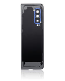 Replacement Back Cover Glass With Camera Lens Compatible with Samsung Galaxy Fold 4G (F900) (Premium) (Astro Blue)