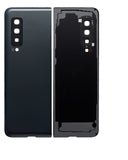 Replacement Back Cover Glass With Camera Lens Compatible with Samsung Galaxy Fold 4G (F900) (Aftermarket Plus) (Cosmos Black)