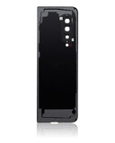 Replacement Back Cover Glass With Camera Lens Compatible with Samsung Galaxy Fold 4G (F900) (Aftermarket Plus) (Cosmos Black)