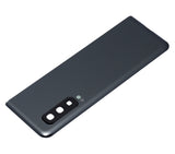 Replacement Back Cover Glass With Camera Lens Compatible with Samsung Galaxy Fold 4G (F900) (Aftermarket Plus) (Cosmos Black)