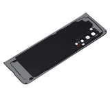 Replacement Back Cover Glass With Camera Lens Compatible with Samsung Galaxy Fold 4G (F900) (Aftermarket Plus) (Cosmos Black)