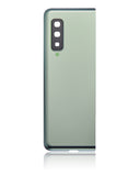Replacement Back Cover Glass With Camera Lens Compatible with Samsung Galaxy Fold 4G (F900) (Aftermarket Plus) (Space Silver)
