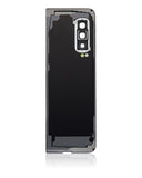 Replacement Back Cover Glass With Camera Lens Compatible with Samsung Galaxy Fold 4G (F900) (Aftermarket Plus) (Space Silver)