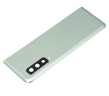 Replacement Back Cover Glass With Camera Lens Compatible with Samsung Galaxy Fold 4G (F900) (Aftermarket Plus) (Space Silver)